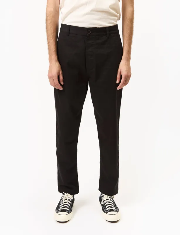 Universal Works Military Chino (Twill) - Black sold by Article London
