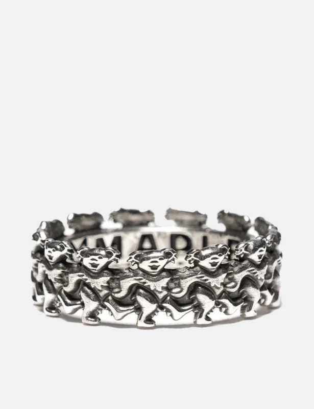 Maple X The Grateful Dead (Dead Head Ring) - Silver 925 sold by Article London