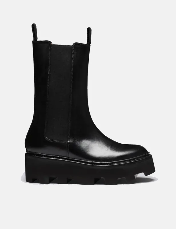 Womens Grenson Doris Boot (Calf Leather) - Black made by Grenson