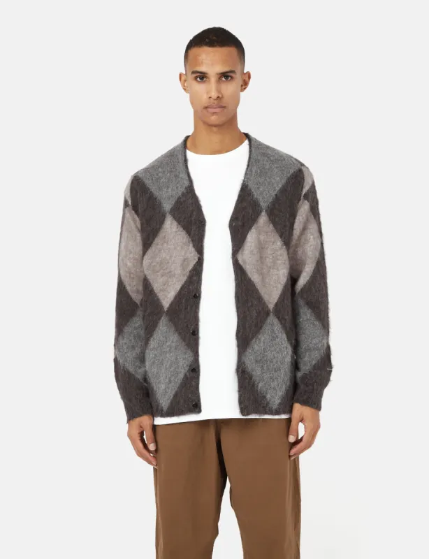 Manastash Aberdeen Kurtigan Argyle Cardigan - Black sold by Article London