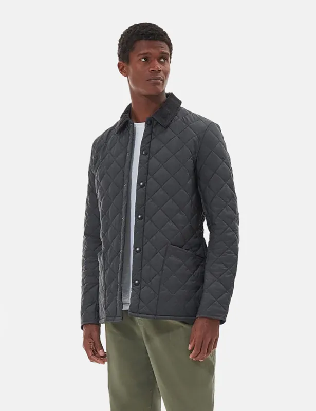 Barbour Heritage Liddesdale Quilted Jacket - Charcoal Grey sold by Article London