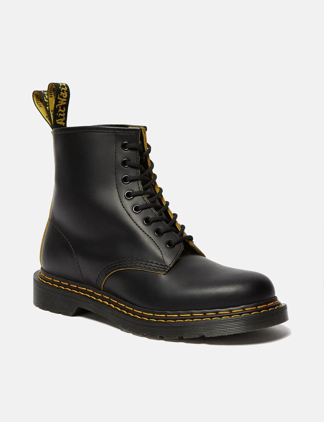 Dr Martens 1460 Double Stitch Boot (26100032) - Black/Yellow sold by Article London product image thumbnail 4