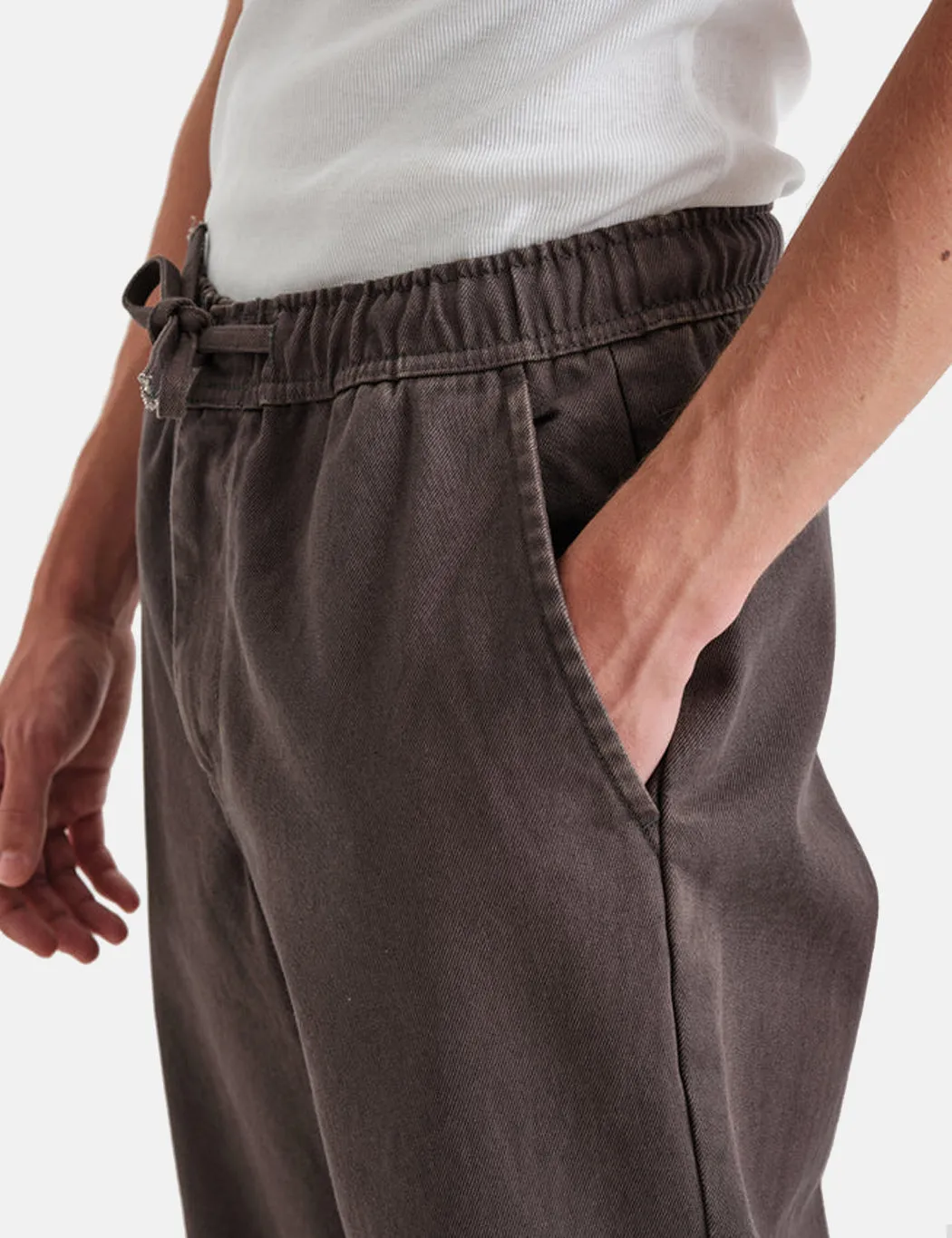 Wax London Kurt Organic Cotton Trouser (Tapered) - Charcoal Grey sold by Article London product image thumbnail 2
