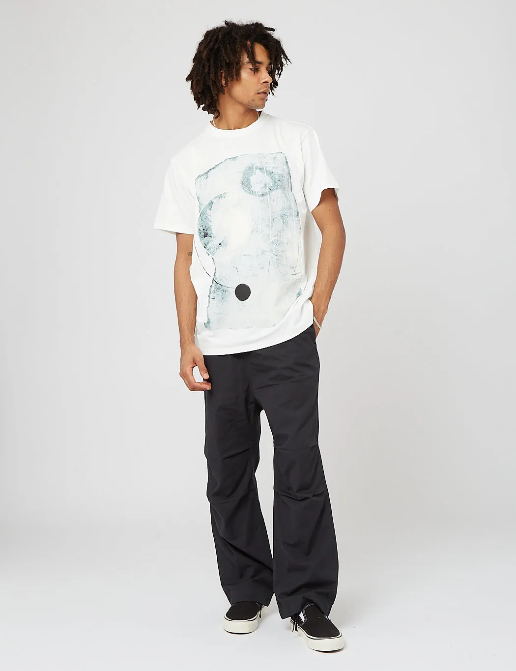 Snow Peak Printed Flat Burner T-Shirt - White sold by Article London product image thumbnail 4