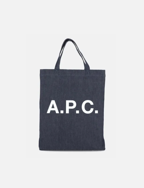 A.P.C. Lou Mini Anses Tote Bag - Indigo Blue made by A.P.C.