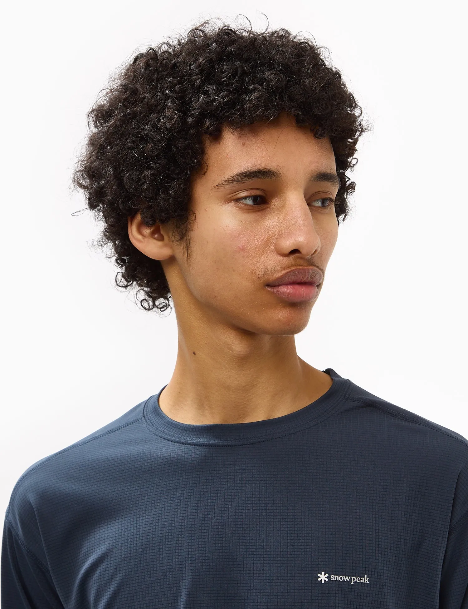 Snow Peak Power Dry Long Sleeve T-Shirt - Midnight Blue sold by Article London product image thumbnail 2