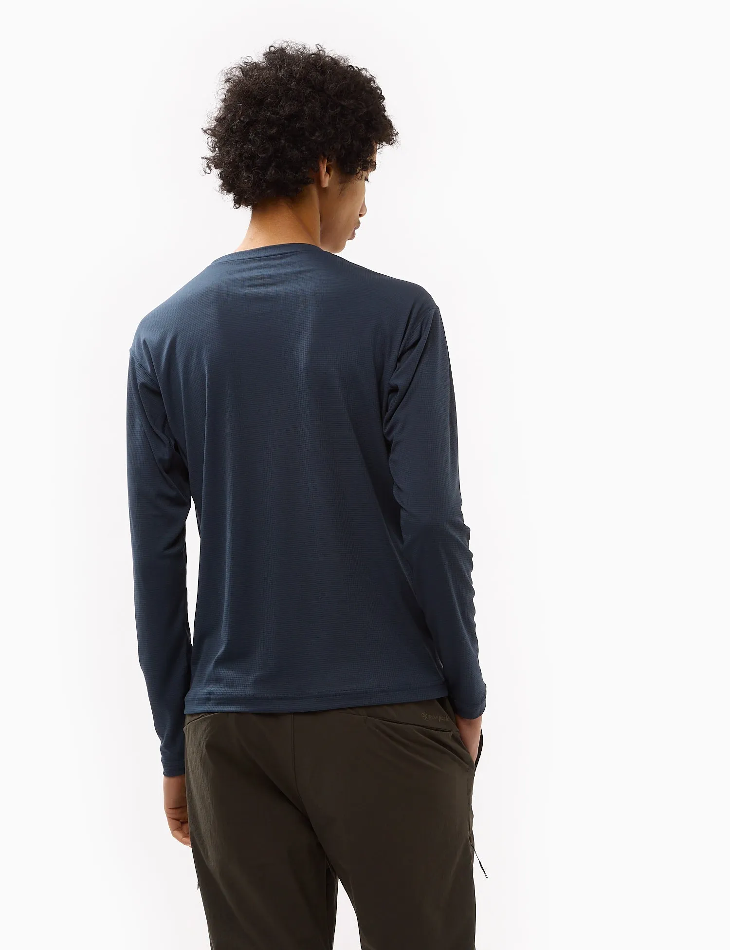 Snow Peak Power Dry Long Sleeve T-Shirt - Midnight Blue sold by Article London product image thumbnail 4