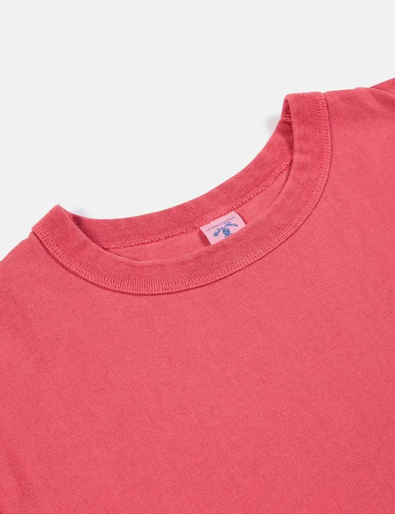 Velva Sheen x Article Pigment Dyed Pocket T-Shirt - Red sold by Article London product image thumbnail 2