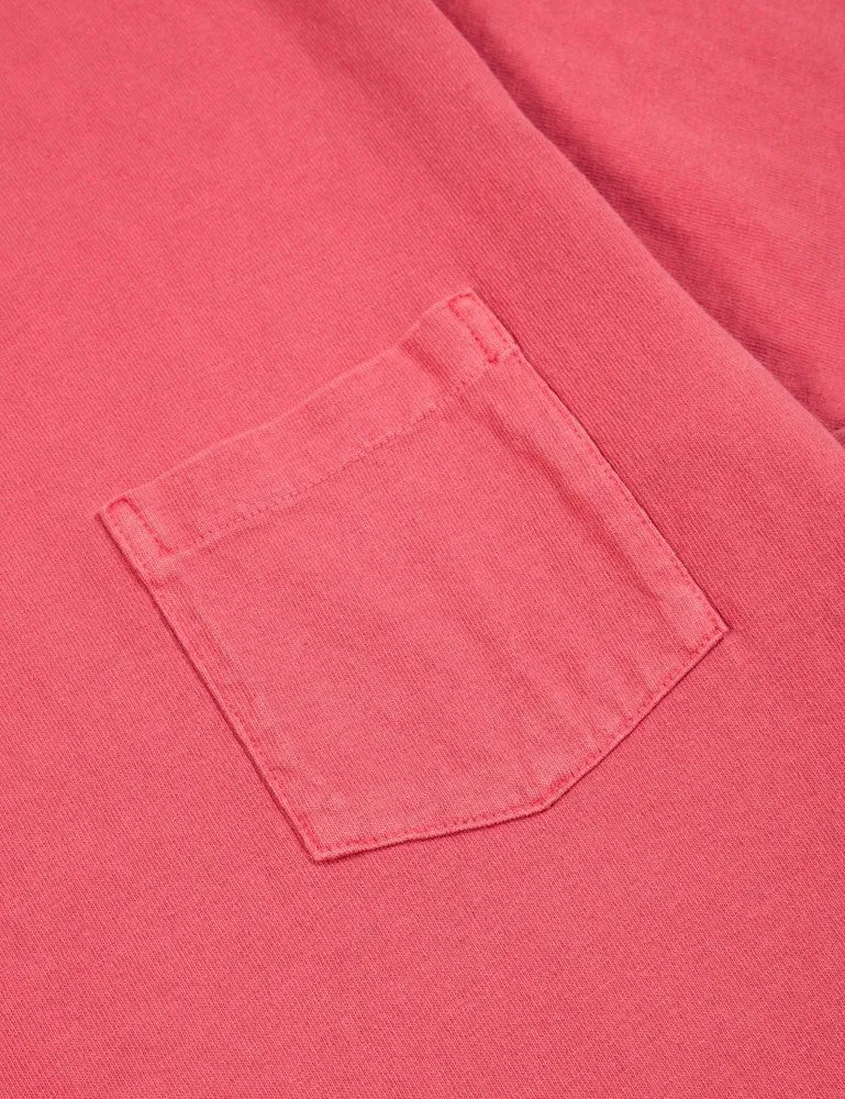 Velva Sheen x Article Pigment Dyed Pocket T-Shirt - Red sold by Article London product image thumbnail 3
