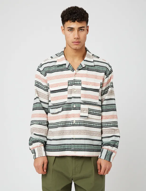 Engineered Garments Bowling Shirt (Cotton Dobby Stripe) - Multi sold by Article London