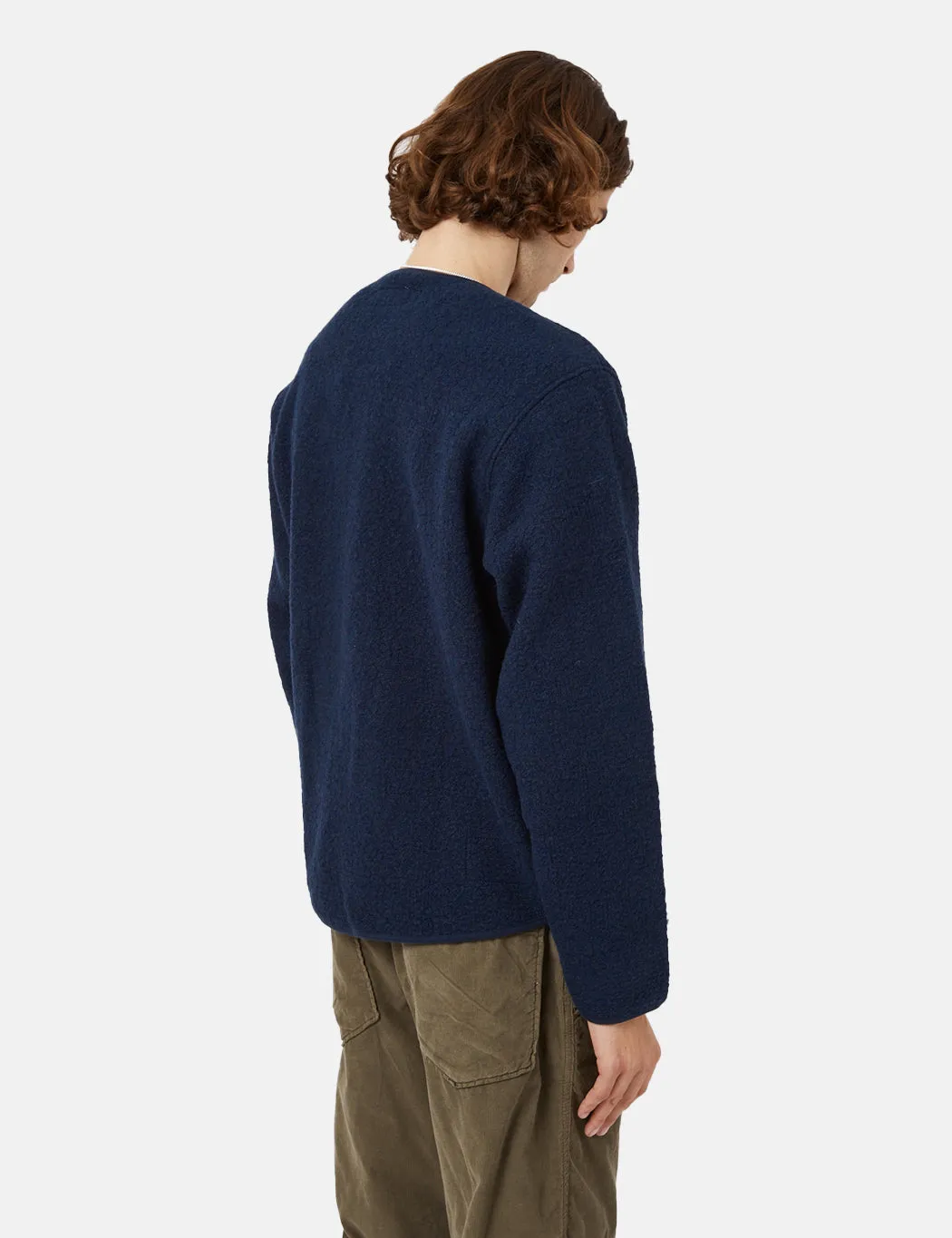 Universal Works Zip Liner Jacket - Navy Blue sold by Article London product image thumbnail 3