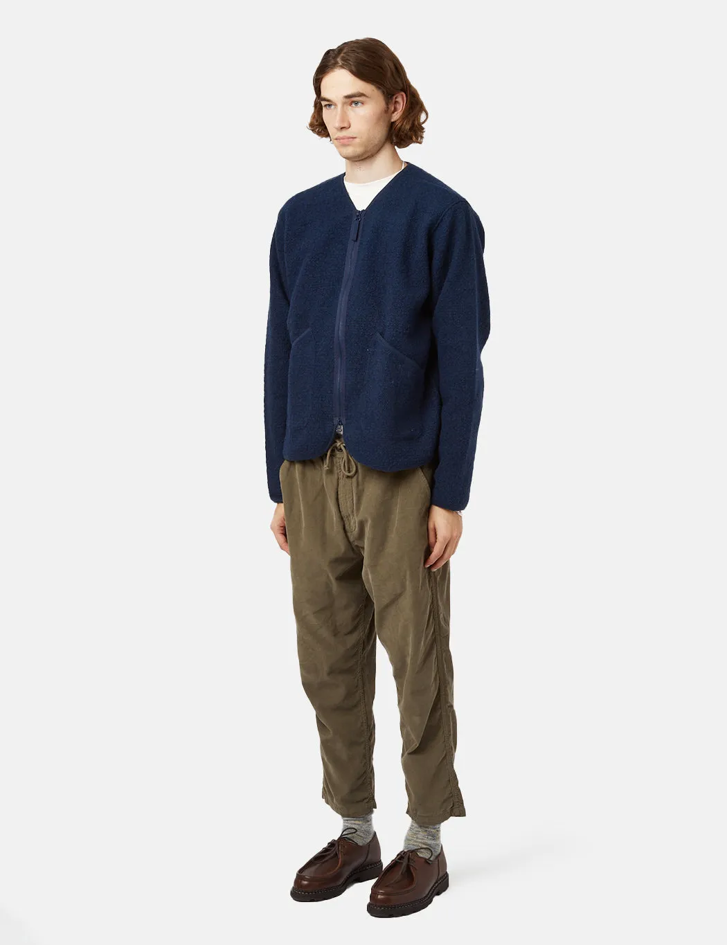 Universal Works Zip Liner Jacket - Navy Blue sold by Article London product image thumbnail 5