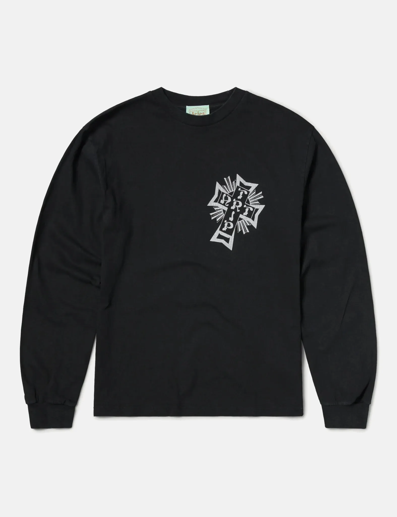 Aries Aged Lords of Art Trip Long Sleeve T-Shirt - Black sold by Article London