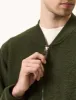 Universal Works Zip Bomber (Wool Fleece) - Olive Green sold by Article London