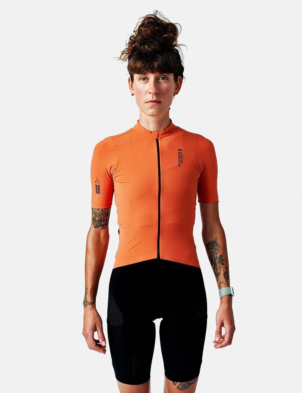 Womens Mission Workshop Mission Pro Jersey - Orange sold by Article London
