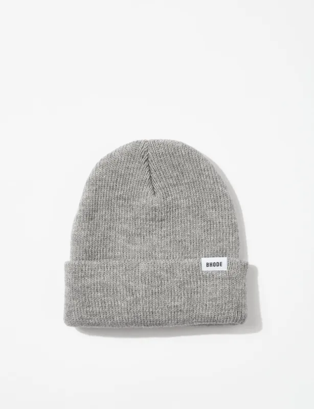 Bhode Everyday Beanie Hat - Heather Grey sold by Article London