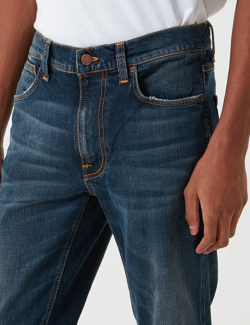 Nudie Lean Dean Jeans (Slim Tapered) - Dark Blues sold by Article London product image thumbnail 2