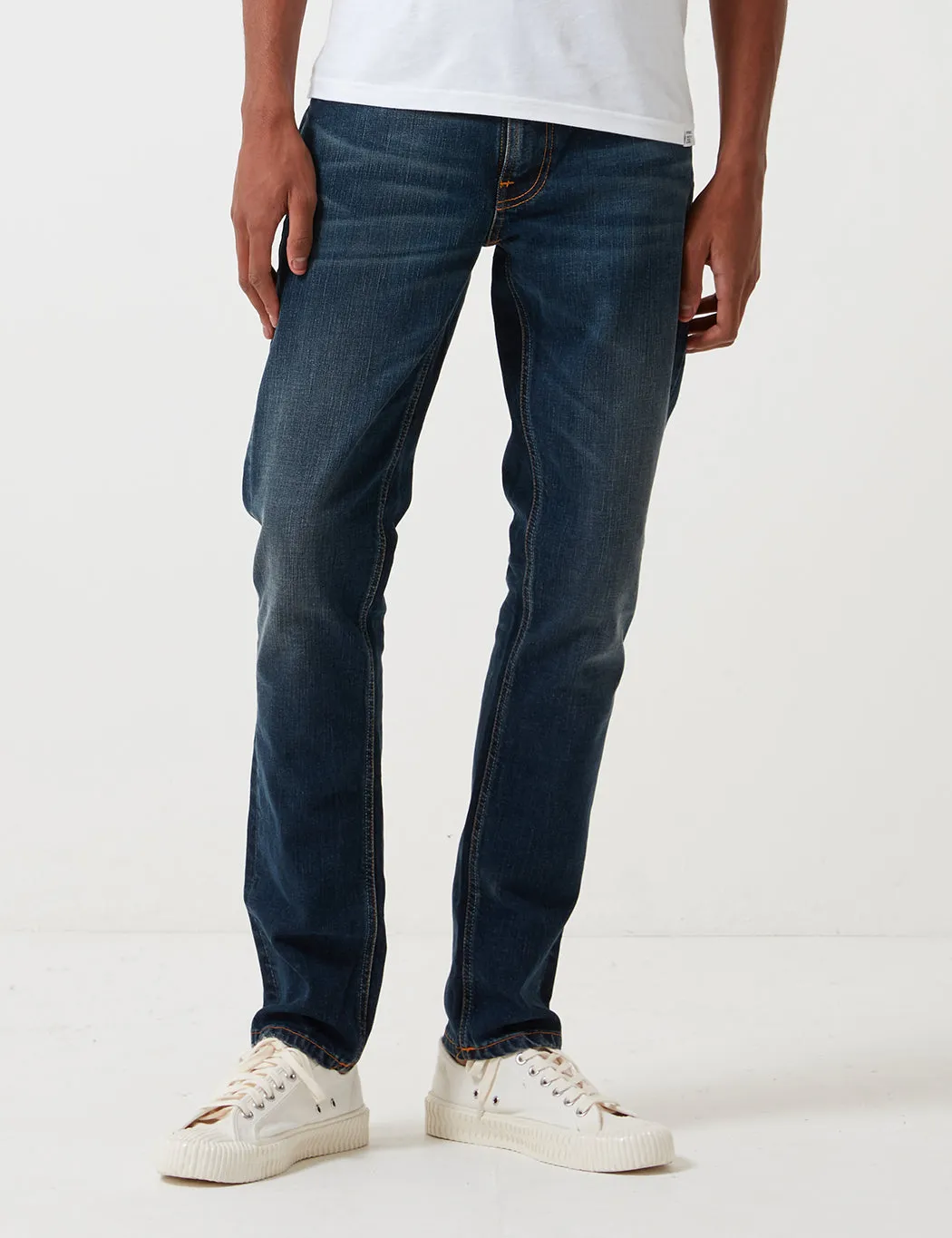 Nudie Lean Dean Jeans (Slim Tapered) - Dark Blues sold by Article London