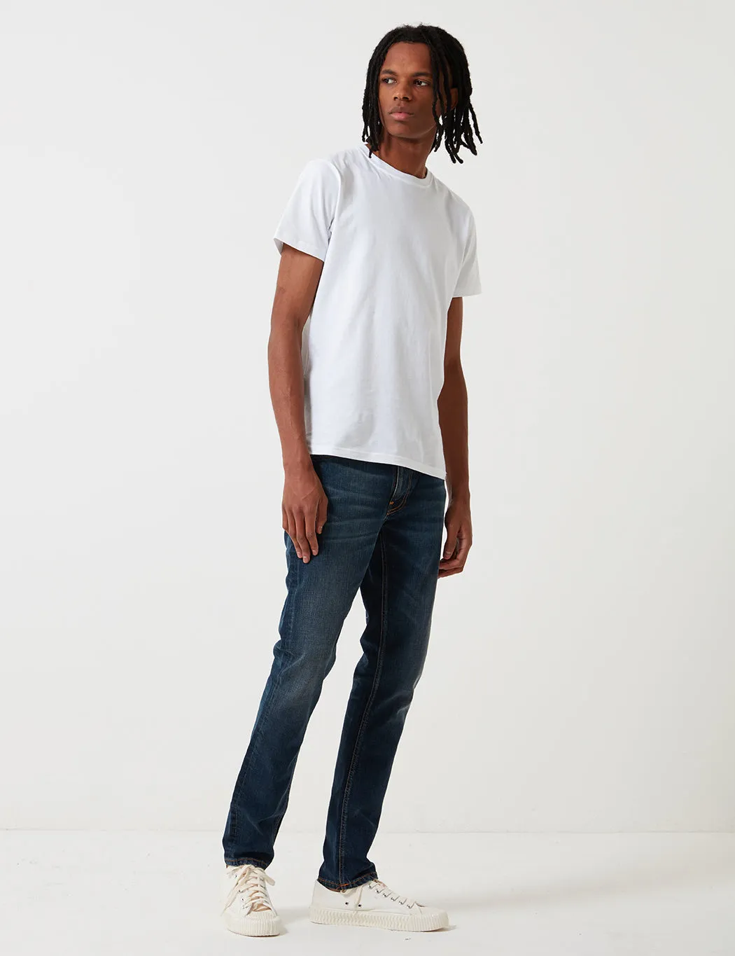 Nudie Lean Dean Jeans (Slim Tapered) - Dark Blues sold by Article London product image thumbnail 4