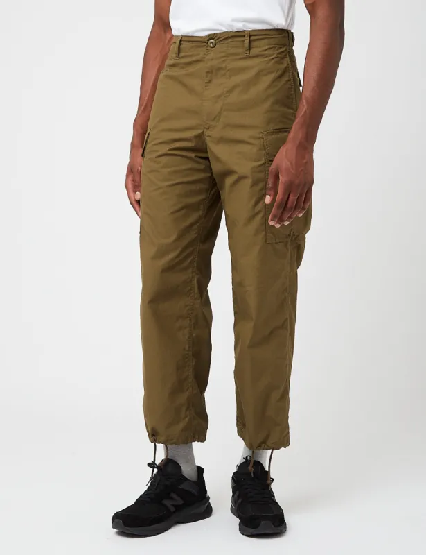 Beams Plus MIL 6 Pocket Ripstop Pants - Olive Green Drab sold by Article London