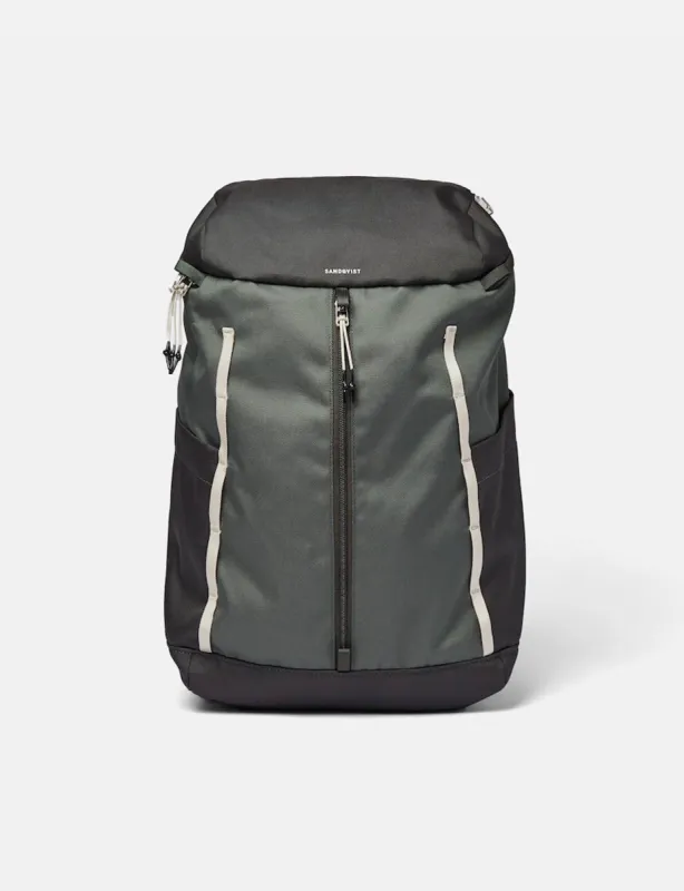 Sandqvist Sune Backpack (Recycled Poly) - Multi Green/Green sold by Article London