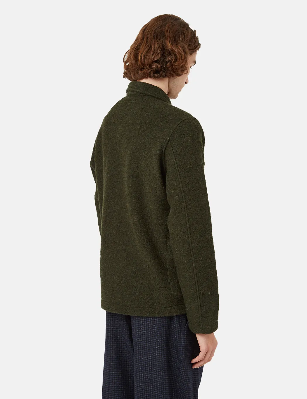 Universal Works Lumber Jacket - Olive Green sold by Article London product image thumbnail 3