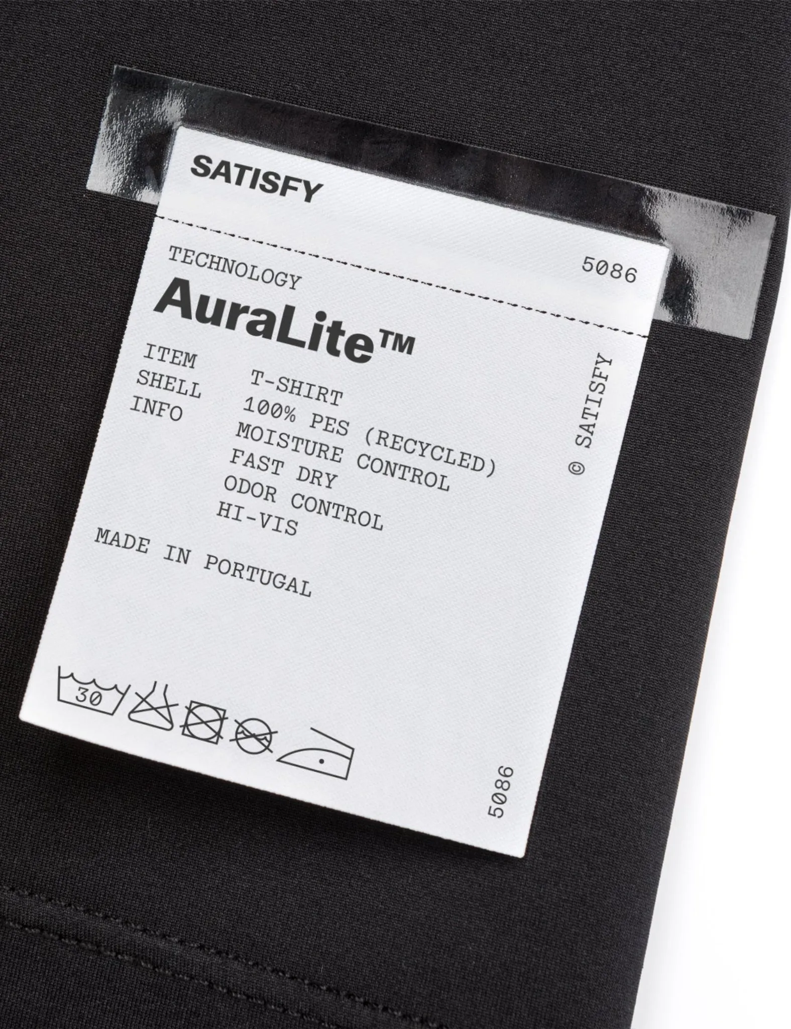 Satisfy AuraLite T-Shirt - Black sold by Article London product image thumbnail 2