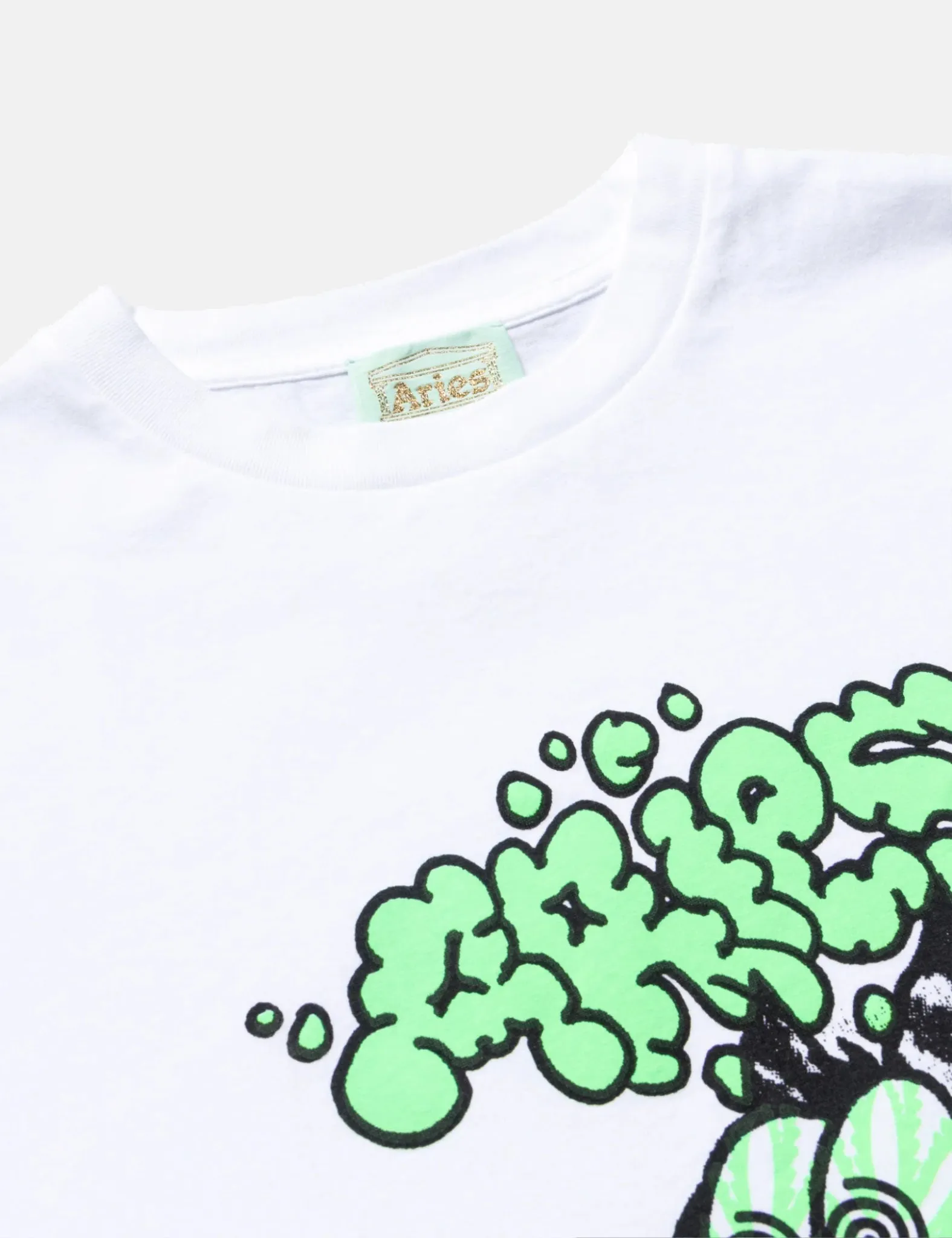 Aries Stoned Cat T-Shirt - White sold by Article London product image thumbnail 2