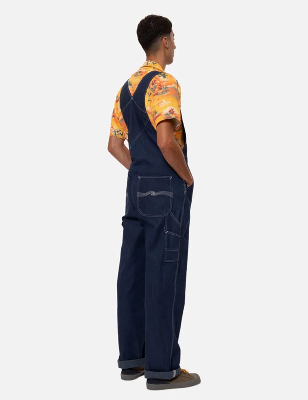 Nudie Jeans Kevin Dungarees - Utility Denim sold by Article London product image thumbnail 3