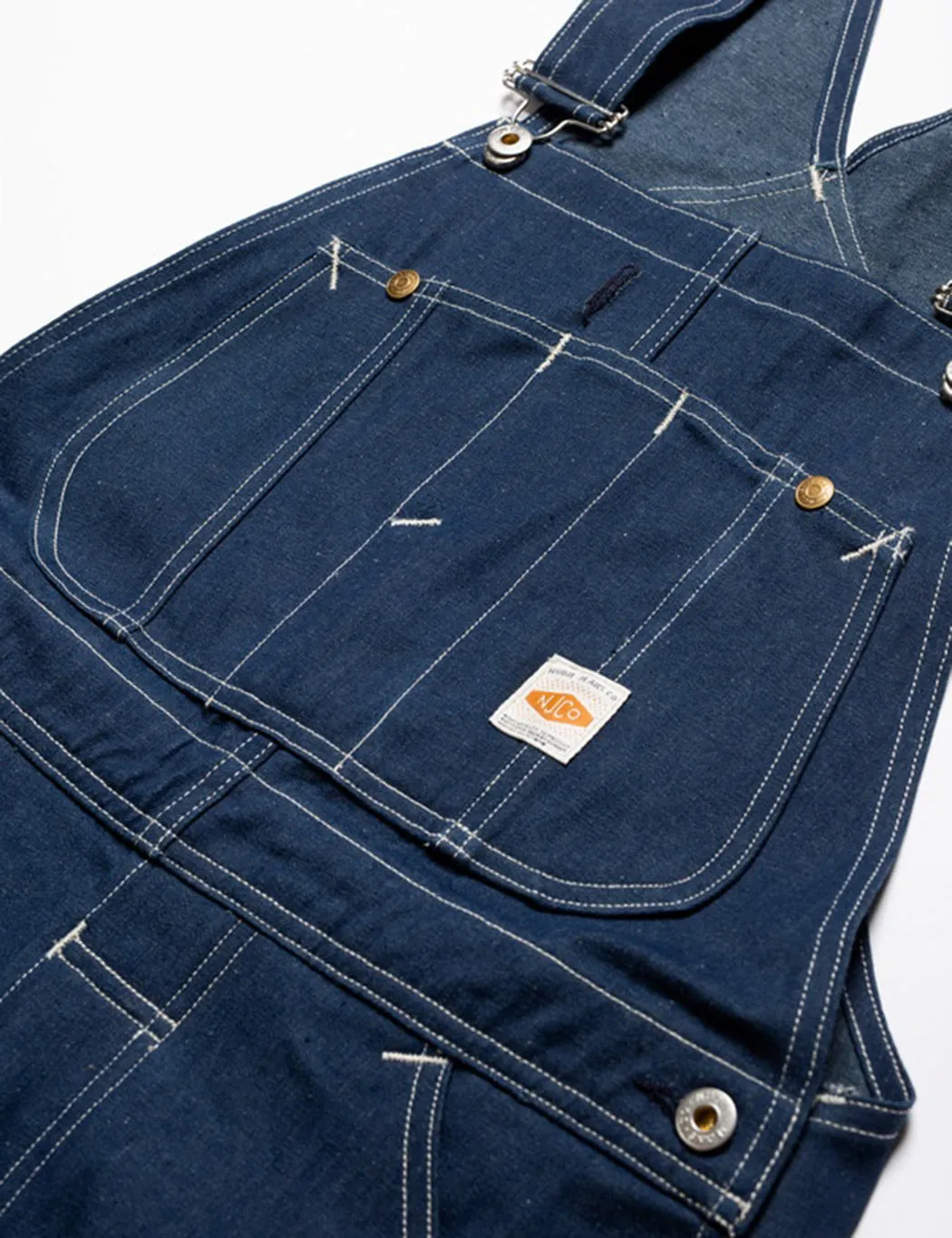 Nudie Jeans Kevin Dungarees - Utility Denim sold by Article London product image thumbnail 2