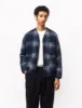 Universal Works Cardigan (Fresco Fleece) - Navy Blue/Grey sold by Article London