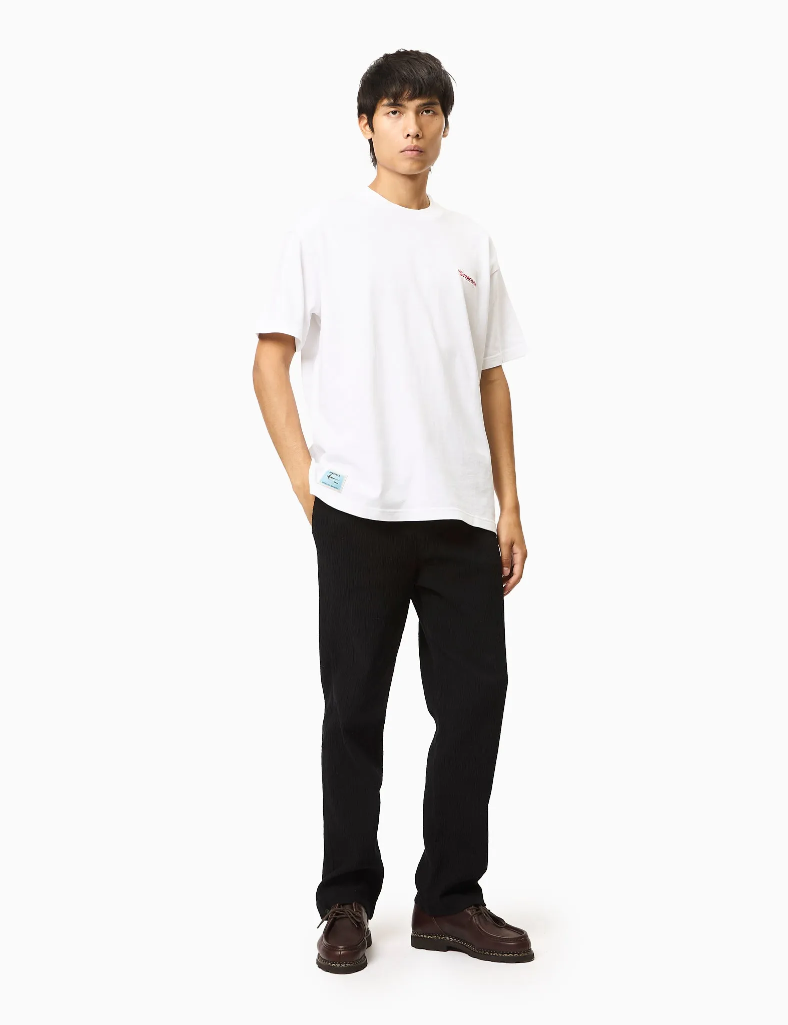 Percival Mainliner Oversized T-Shirt (Organic Cotton) - White sold by Article London product image thumbnail 3