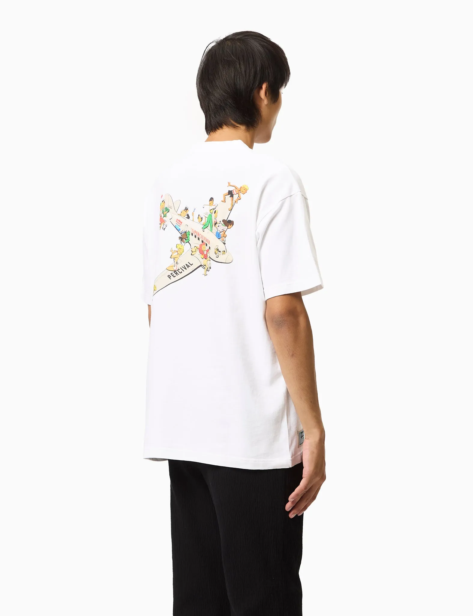 Percival Mainliner Oversized T-Shirt (Organic Cotton) - White sold by Article London