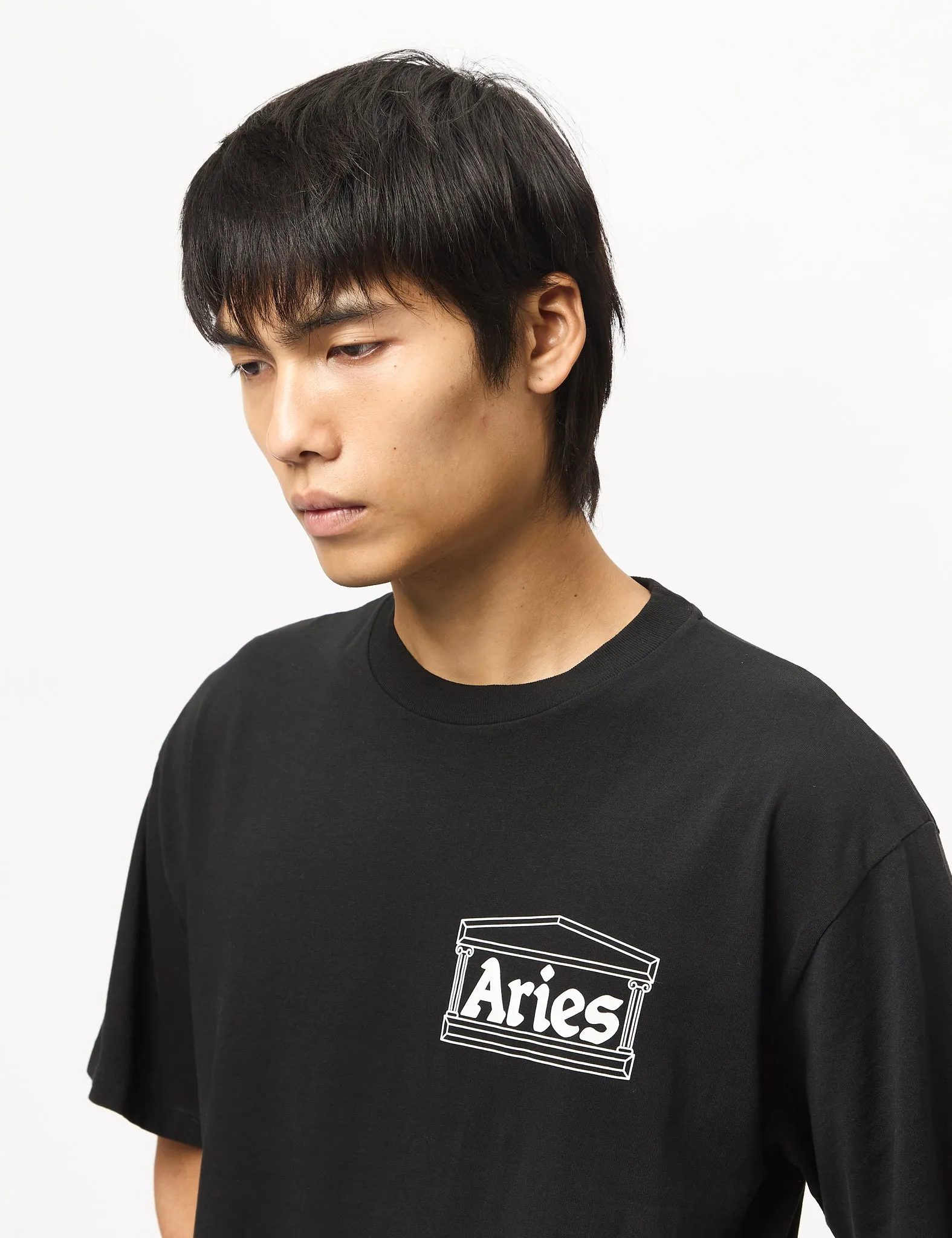 Aries Temple T-Shirt - Black sold by Article London product image thumbnail 2