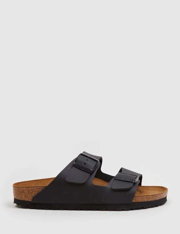 Birkenstock Arizona Sandals Birkp-Flor (Narrow) - Black sold by Article London