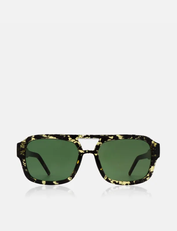 A. Kjaerbede Kaya Sunglasses - Black/Yellow Tortoise sold by Article London
