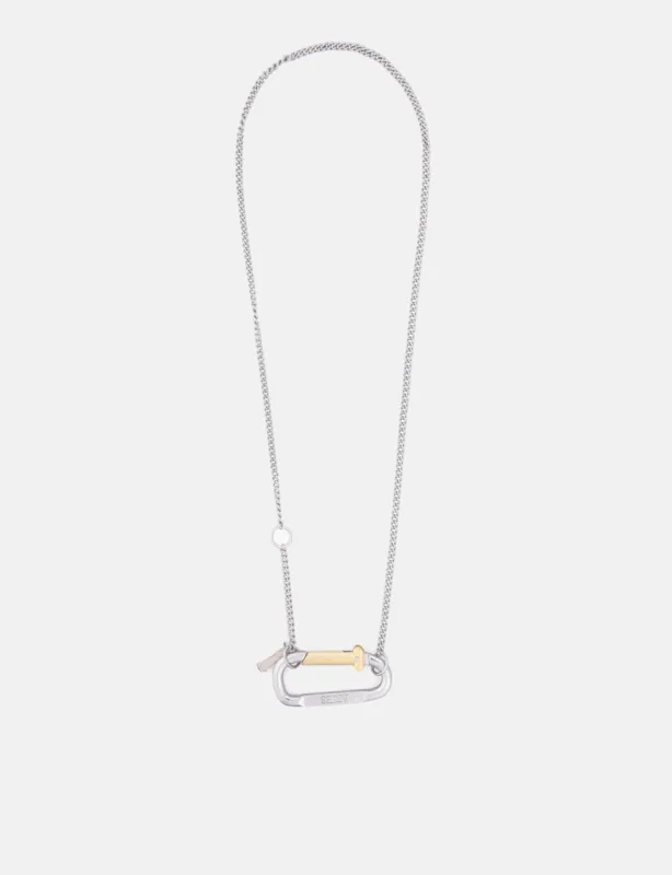 Aries Mini Carabiner Chain Necklace - Silver sold by Article London