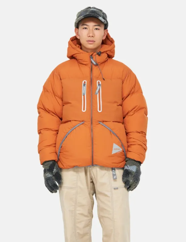 and Wander X Gramicci Down Jacket - Orange made by and WANDER