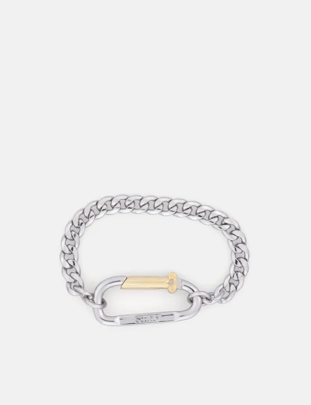 Aries Mini Carabiner Chain Bracelet - Silver sold by Article London