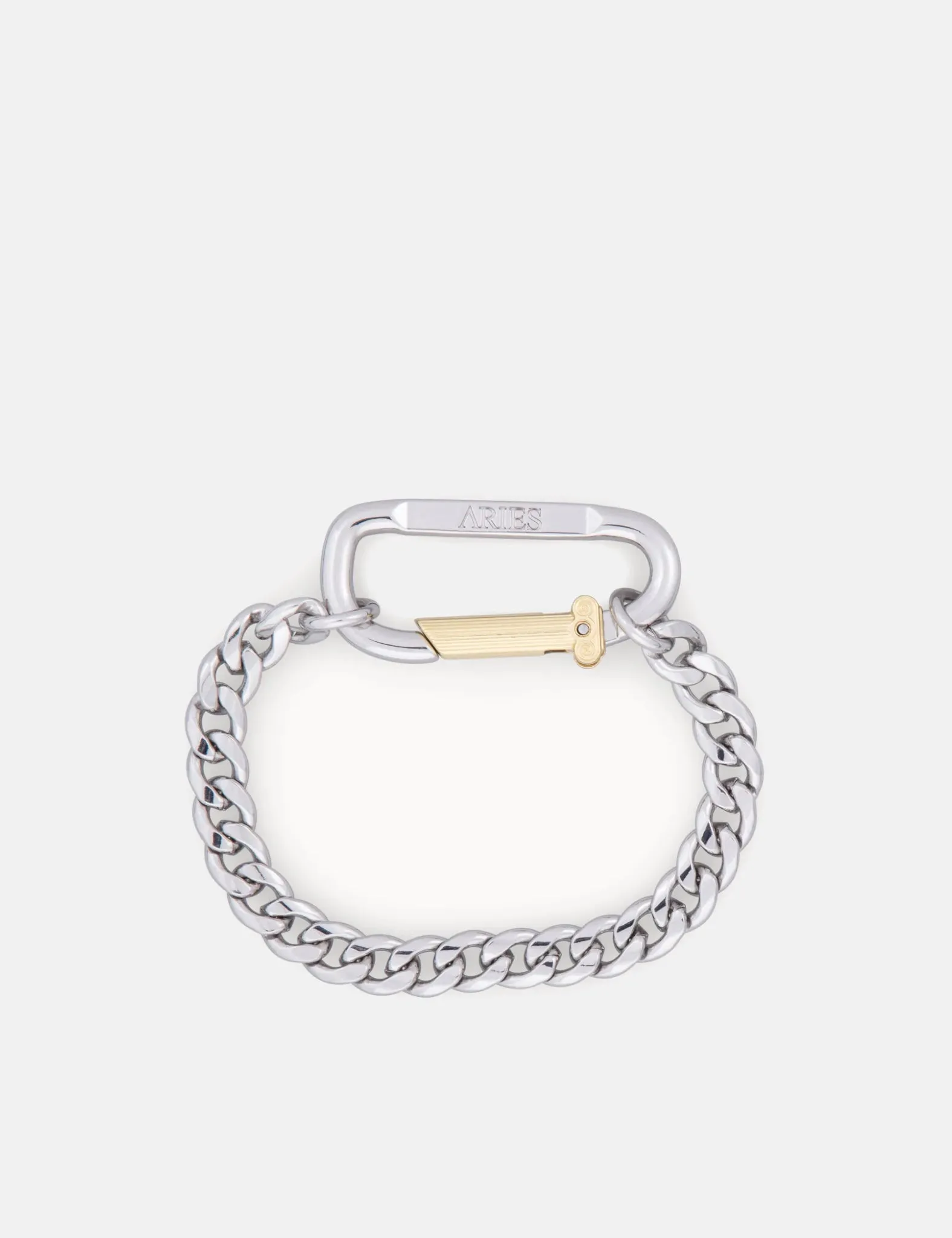 Aries Mini Carabiner Chain Bracelet - Silver sold by Article London product image thumbnail 4