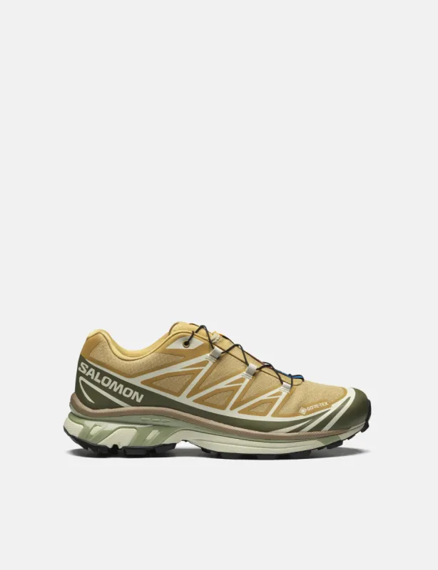 Salomon XT-6 Gore-Tex GTX Trainers - Antelope/Icicle/Portabella sold by Article London