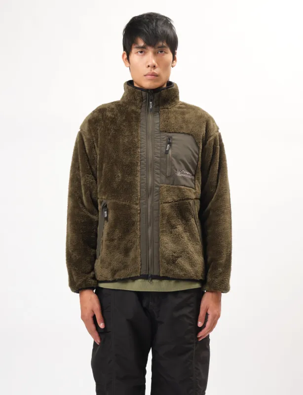 Manastash Bigfoot Fleece Jacket '24 - Olive Green sold by Article London