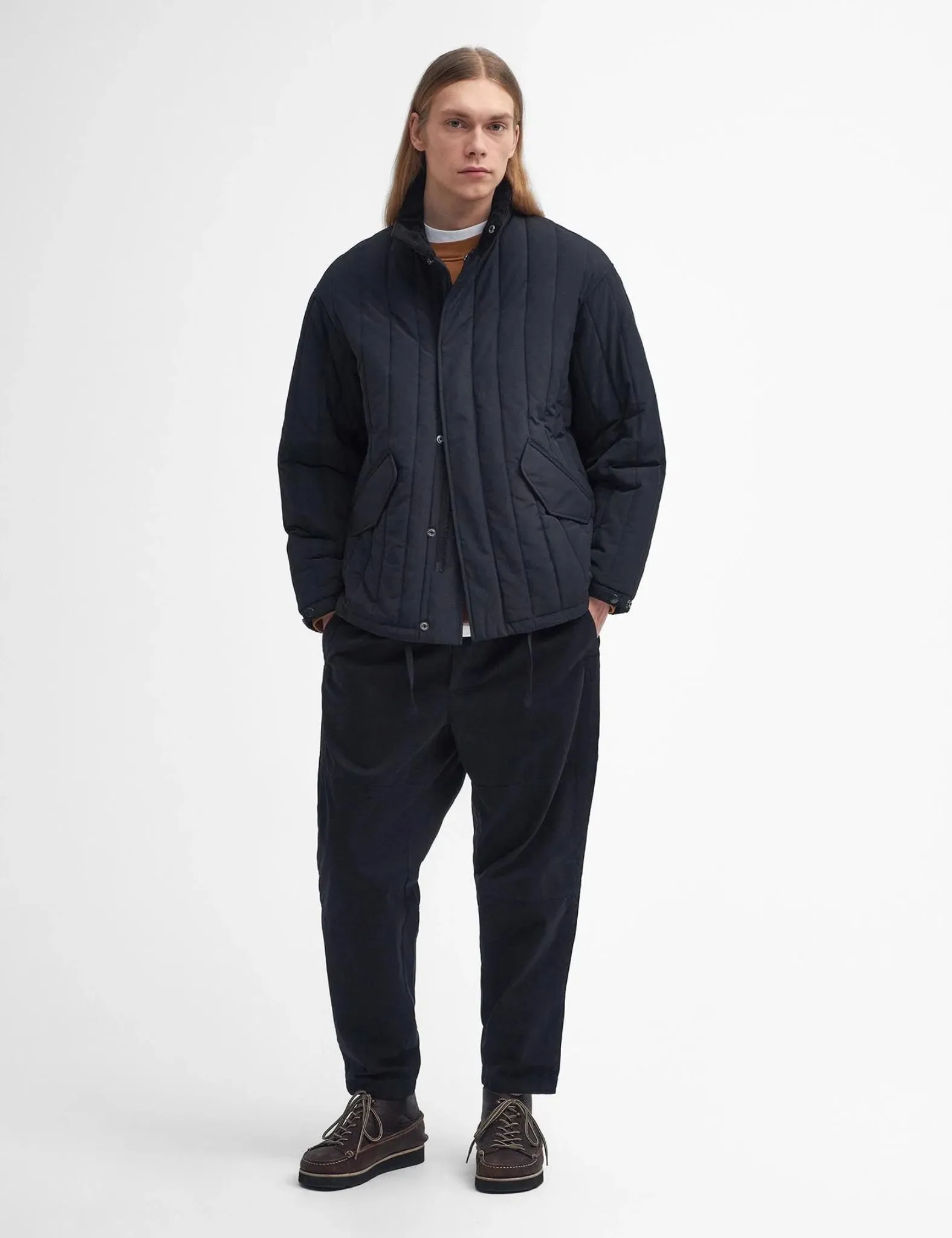 Barbour Heritage Field Quilted Jacket - Black sold by Article London product image thumbnail 3