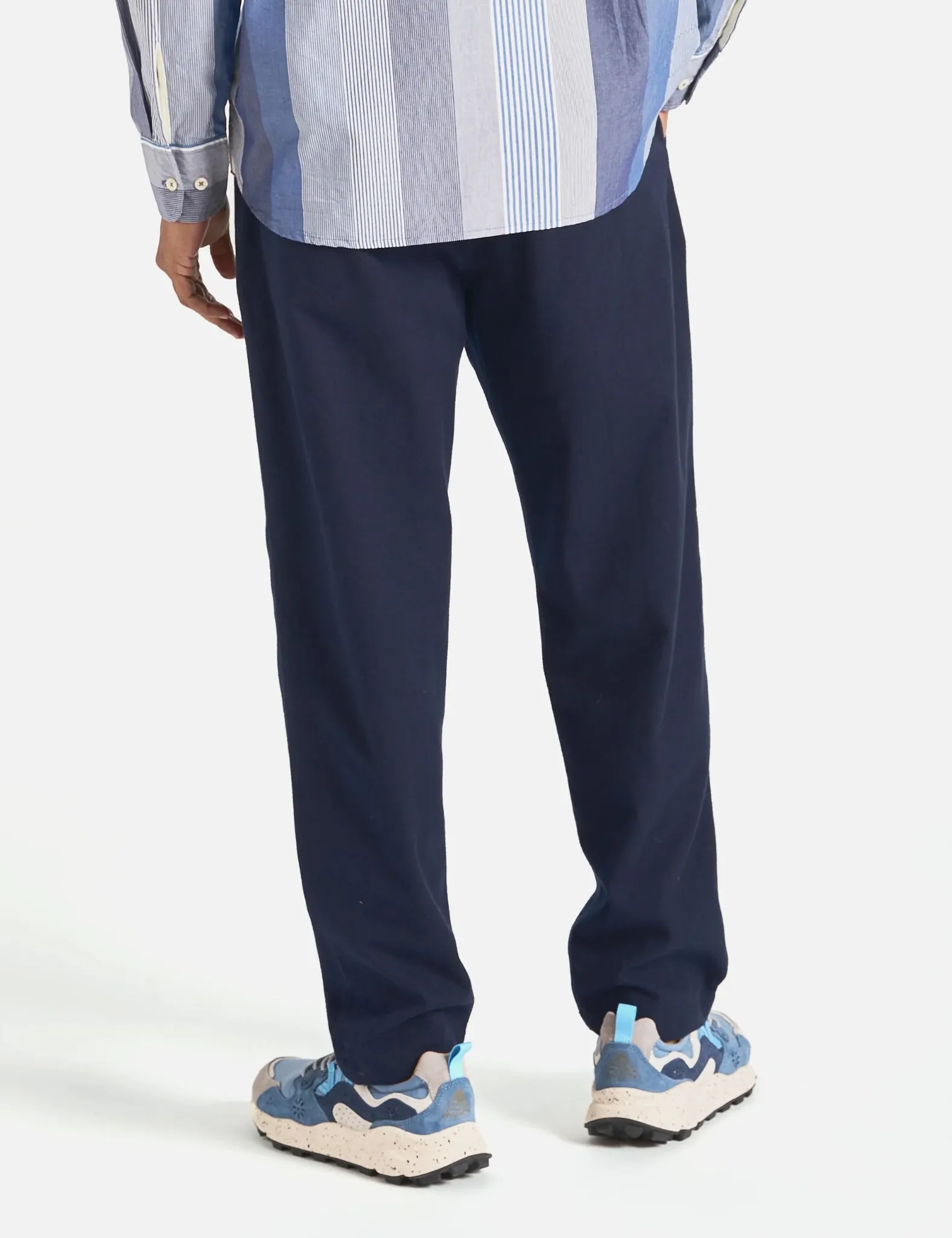 Universal Works Military Chino (Brushed Moleskin) - Navy Blue sold by Article London product image thumbnail 2