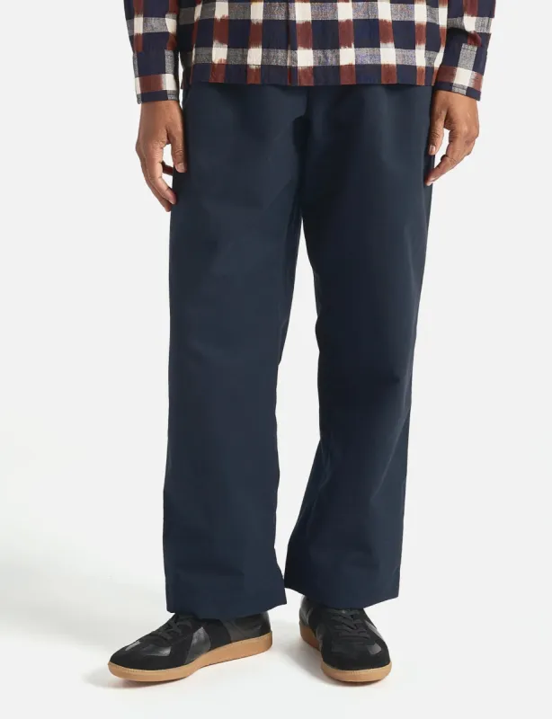 Universal Works Duke Pant (Brushed Polytech) - Navy Blue sold by Article London