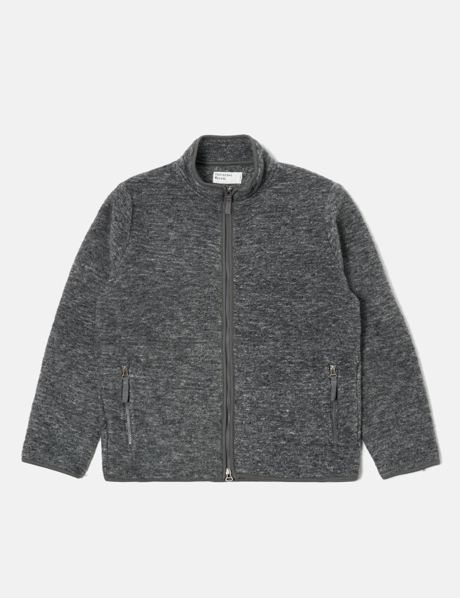 Universal Works Climbing Jacket (Teddy Fleece) - Grey sold by Article London product image thumbnail 3