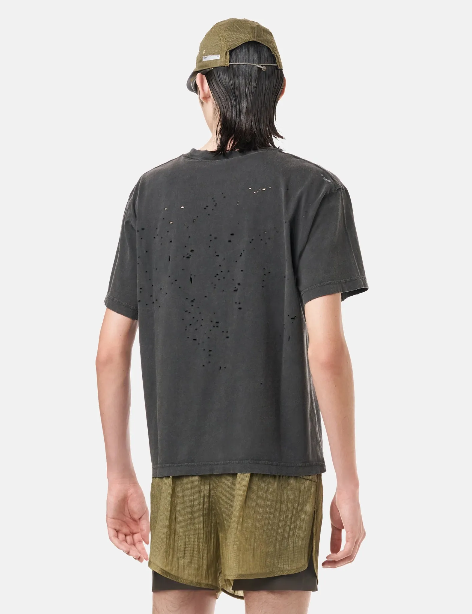 Satisfy MothTech T-Shirt - Aged Black sold by Article London product image thumbnail 2