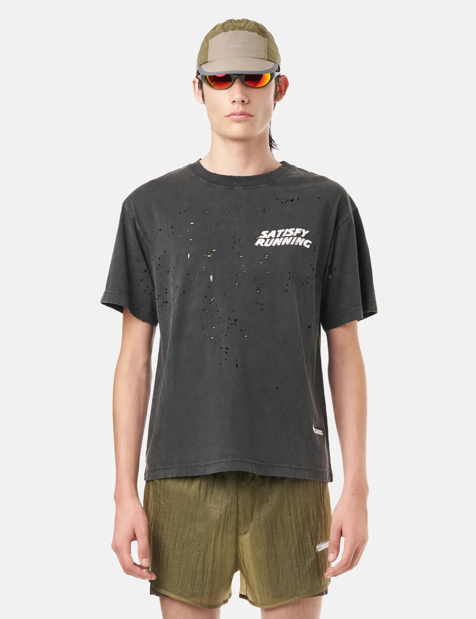 Satisfy MothTech T-Shirt - Aged Black sold by Article London