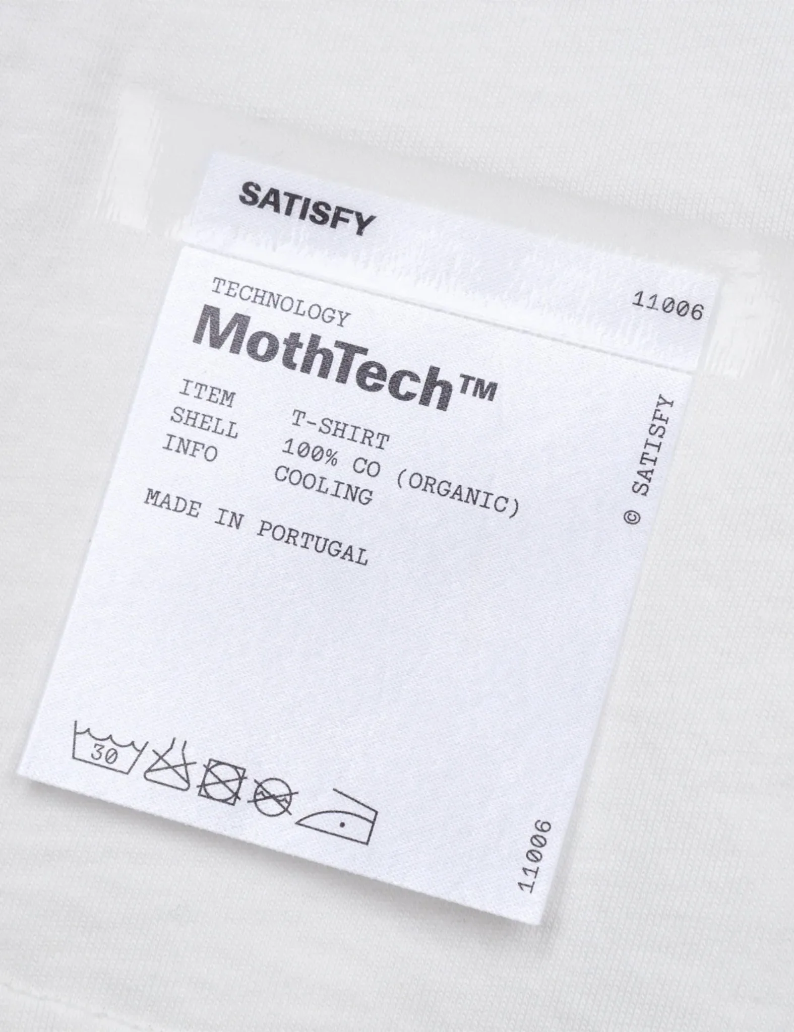 Satisfy MothTech T-Shirt - Off White sold by Article London product image thumbnail 3