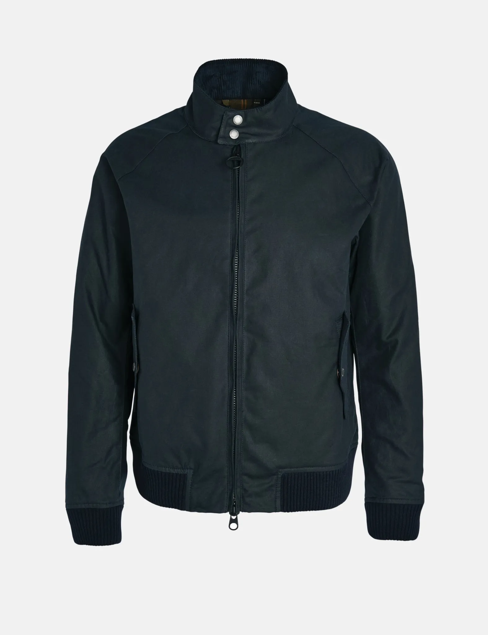 Barbour x Baracuta Porton G9 Wax Harrington Jacket - Navy Blue sold by Article London